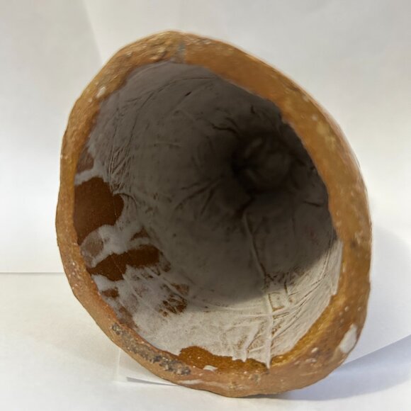 Handmade Glazed Clay Terracotta Man Figurine Sculpture Signed Folk Art Pottery - Picture 13 of 16